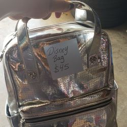 Sliver Disney Pin Backpack 