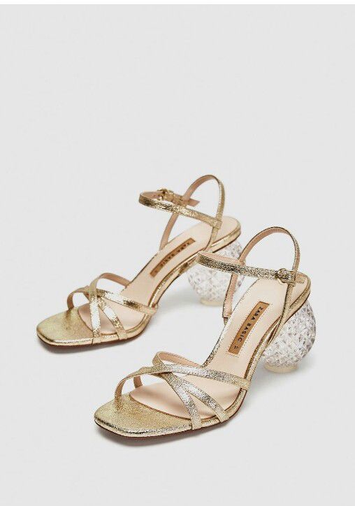 Zara out of stock Gold High Heel Sandal for Sale in Los Angeles, CA ...