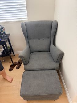Arm chair and ottoman