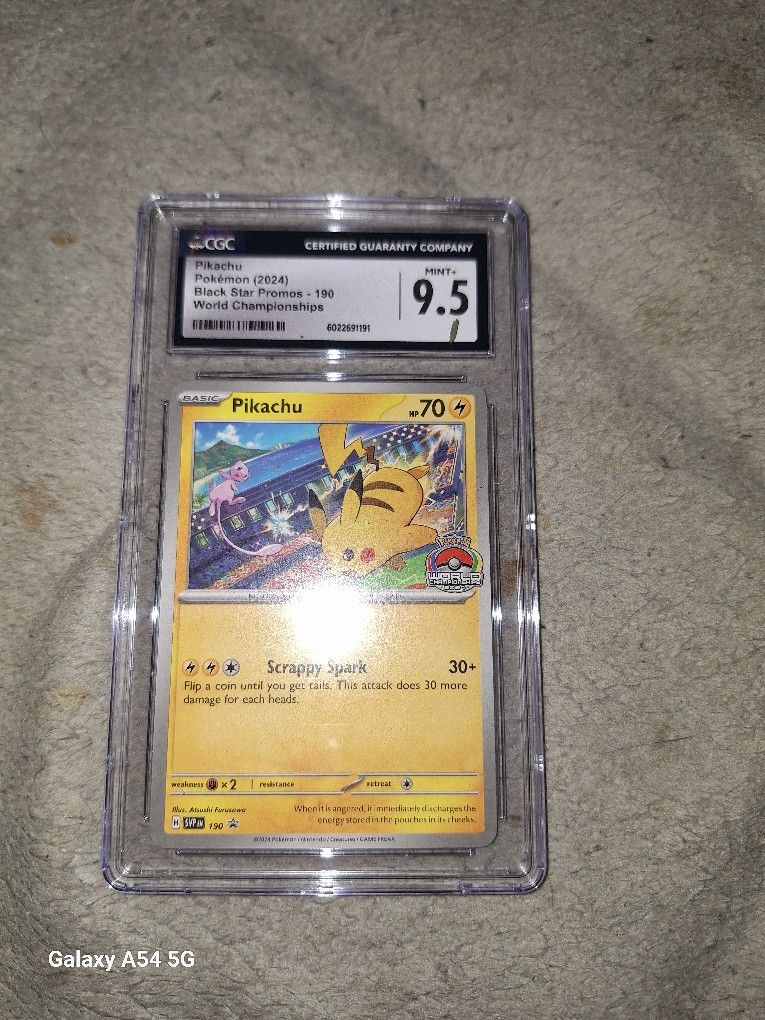 9.5 Graded Black Star Pikachu (Fully Read)