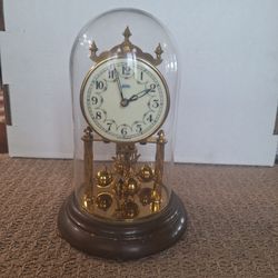 Welby Anniversary Clock with Glass Dome