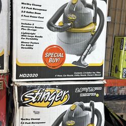 Stinger shop vacuum each $15