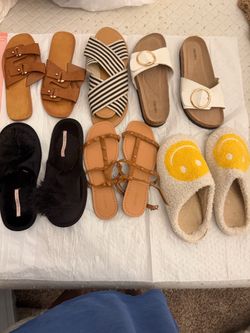 Mixed Lot of Women's Sandals and Slippers