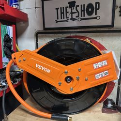 New Retractable 50ft 1/2” Air Hose 300psi Max