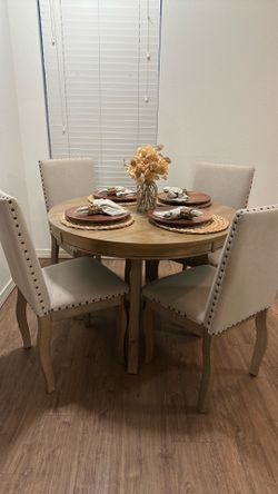 Table four chairs