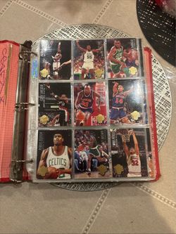 Vintage Basketball Cards Binder Fleer Ultra,Sky box, Topps & More! 500+ Cards Lp