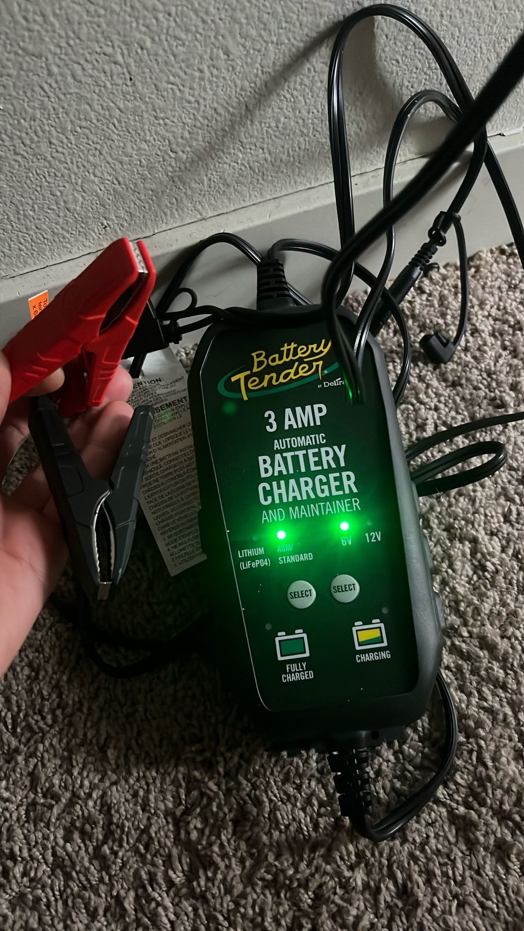 Toyota ford Nissan Lexus Car Battery Charger 3amp Battery Tender AutoZone Tools 