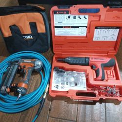 R Ramset Cobra Plus And Ridgid 18 Gauge Nailer Bundle