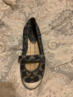 Coach Blue Flats Size 8M