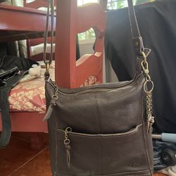 The Sak Genuine Leather Shoulder Crossbody Purse Luxurious in Good Condition 