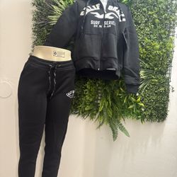 Hooded Sweatshirt Full Zipper With Pants