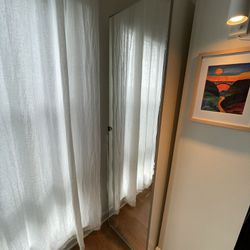 IKEA White Closet Storage Cabinet w/ Mirror Door