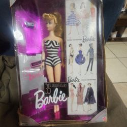Original 1959 Blonde Barbie Doll 35th Anniversary Special Edition REPRODUCTION
