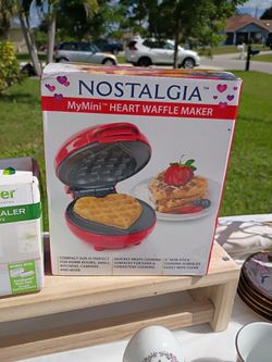Nostalgia Heart Shaped Waffle Maker