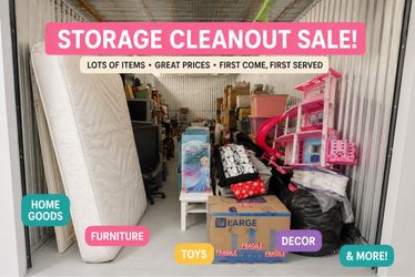 Storage Unit Cleanout Sale - Everything Must Go