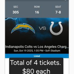 Chargers V Colts