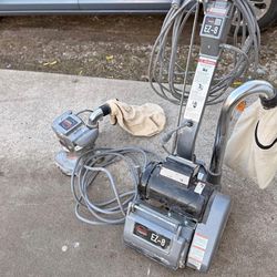 This is an American Sanders EZ-8 drum floor sander.