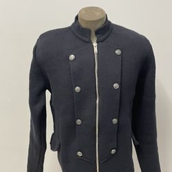 LCR Cardigan Jacket Sweater Navy Modern Fit 