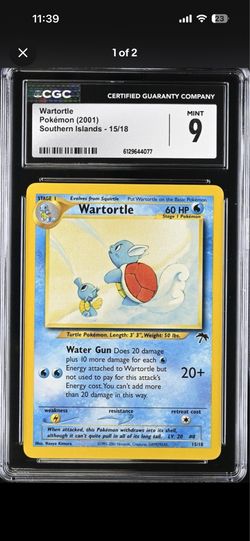 CGC 9 Wartortle Southern Islands