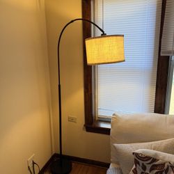 Floor Lamp With Fabric Shade