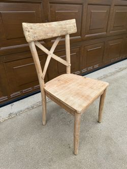 Solid wood chair. Heavy, sturdy, and made with high-quality materials. Beautiful, durable, and built to last.