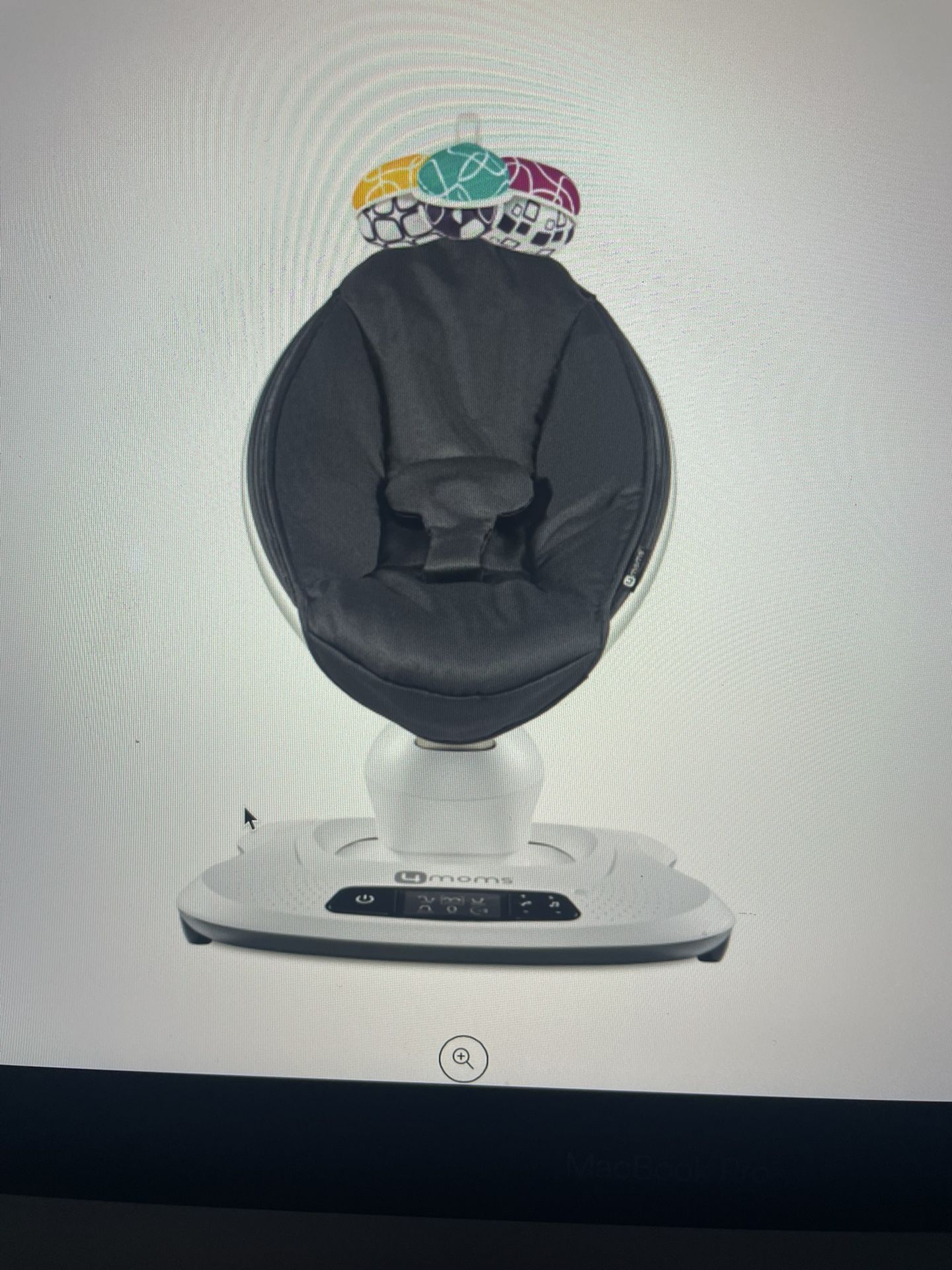 4 moms mamaRoo 4 Baby Swing, Bluetooth Baby Rocker With 5 Unique Motions 