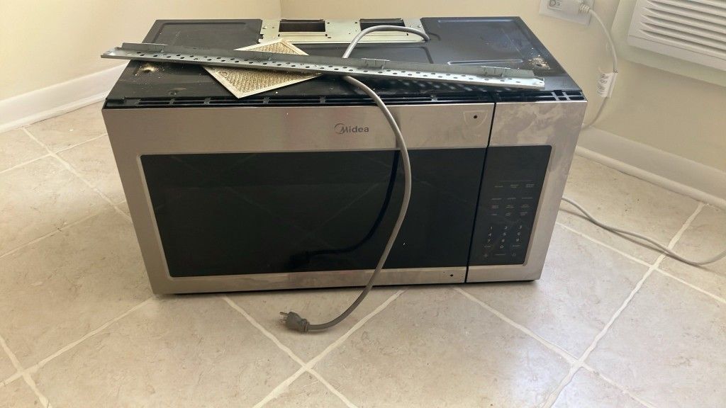 Midea over the-range microwave stainless steel