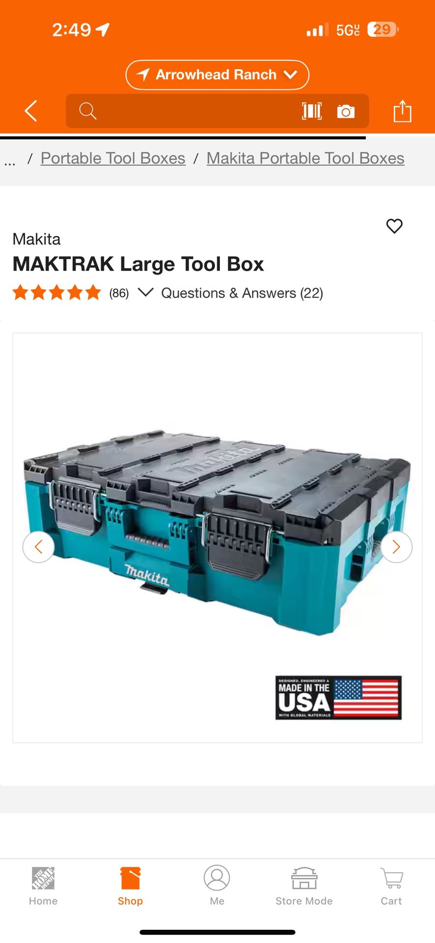 MAKTRAK Large Tool Box