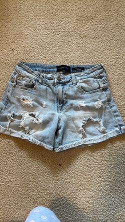 Denim shorts Kendall+kylie