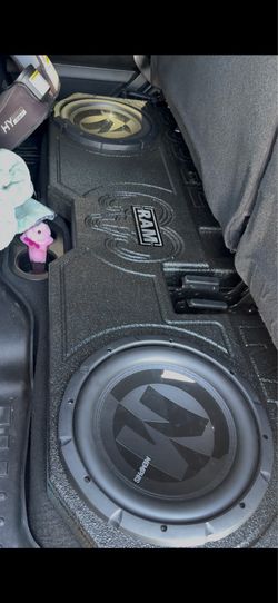 Ram subwoofer box with speakers