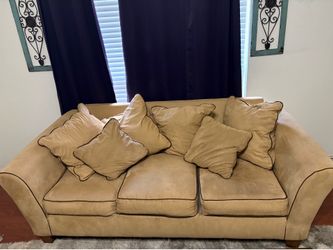 Tan sofa
