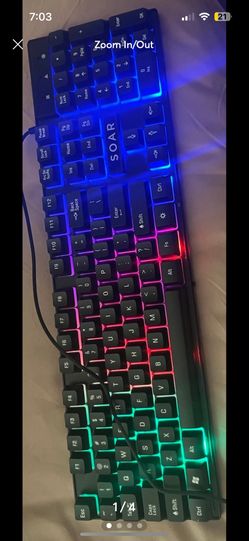 Light Up Gaming Keyboard Mouse and Headphones w/ mic