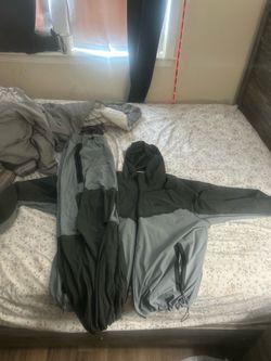 Nike Tech windbreaker Tracksuit Set Grey