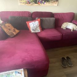 SOFA CHAISE  & TWO MATCHING LAZY BOY SWIVEL CHAIRS
