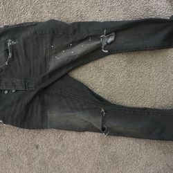 black purple jeans size 32 worn once 