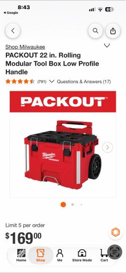 Millwakee  rolling tools box and 3 drawers tool box
