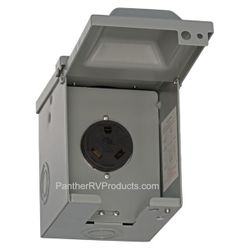 Intertek 30 Amp 125 Volt RV Power Outlet Box