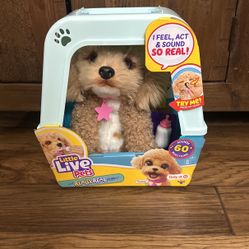 Little Live Pets Curley Pink Star Really Real Puppy Toy 