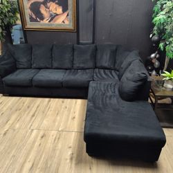 BIG DEAL!!! 2 PIECE ASHLEY SECTIONAL BLACK ONLY $499 DELIVERY AVAILABLE