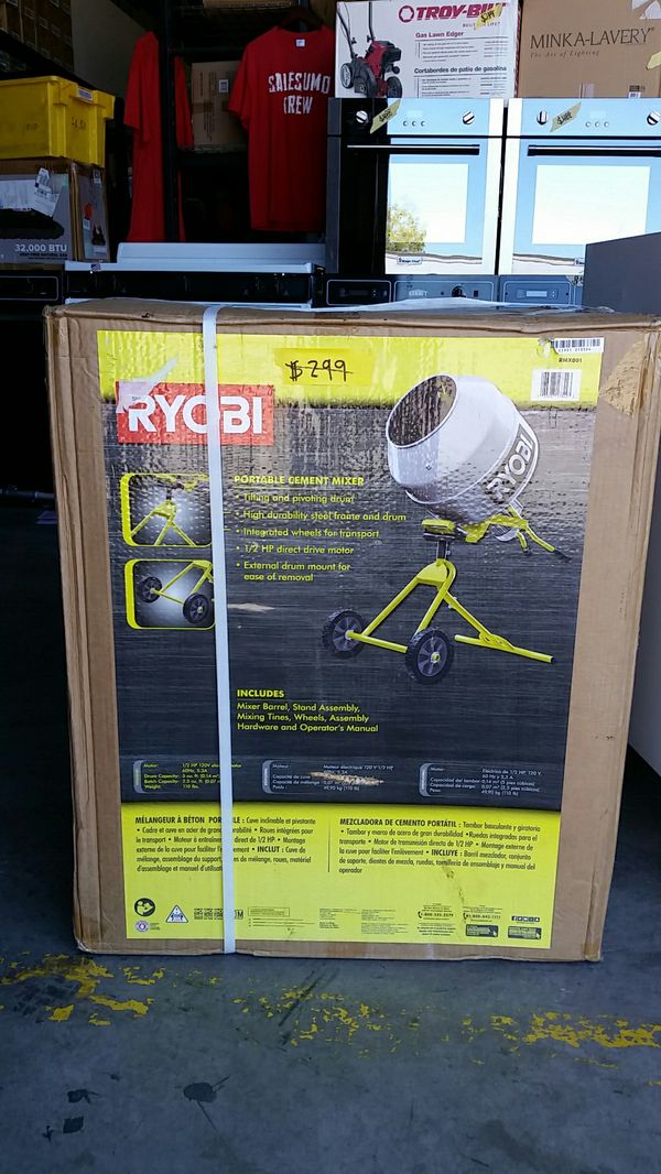 RYOBI 5.0 cu ft Portable Concrete Mixer for Sale in Phoenix, AZ OfferUp