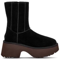 UGG WOMENS CLASSIC TWIN SEAM NEW HEIGHTS BOOT SIZE US 8. 9. BLACK 2.75" PLATFORM