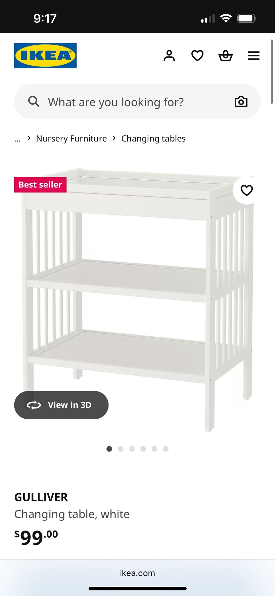 IKEA Changing Table And Pad