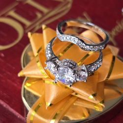 Silver Wedding Ring Size 7