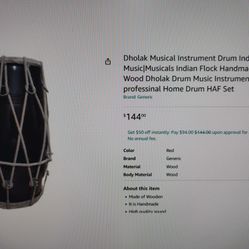 Dholak Musical Instrument 