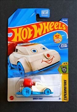 Hot Wheels Quick Chat (White)-2024 New!
