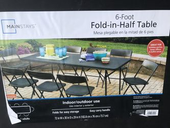 6’ foldable table