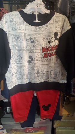 NEW 2Pcs Mickey Mouse Toddler Outfit Sizes 2t, 3t