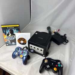 Nintendo GameCube Black Console Bundle Recapped W/ network adapter