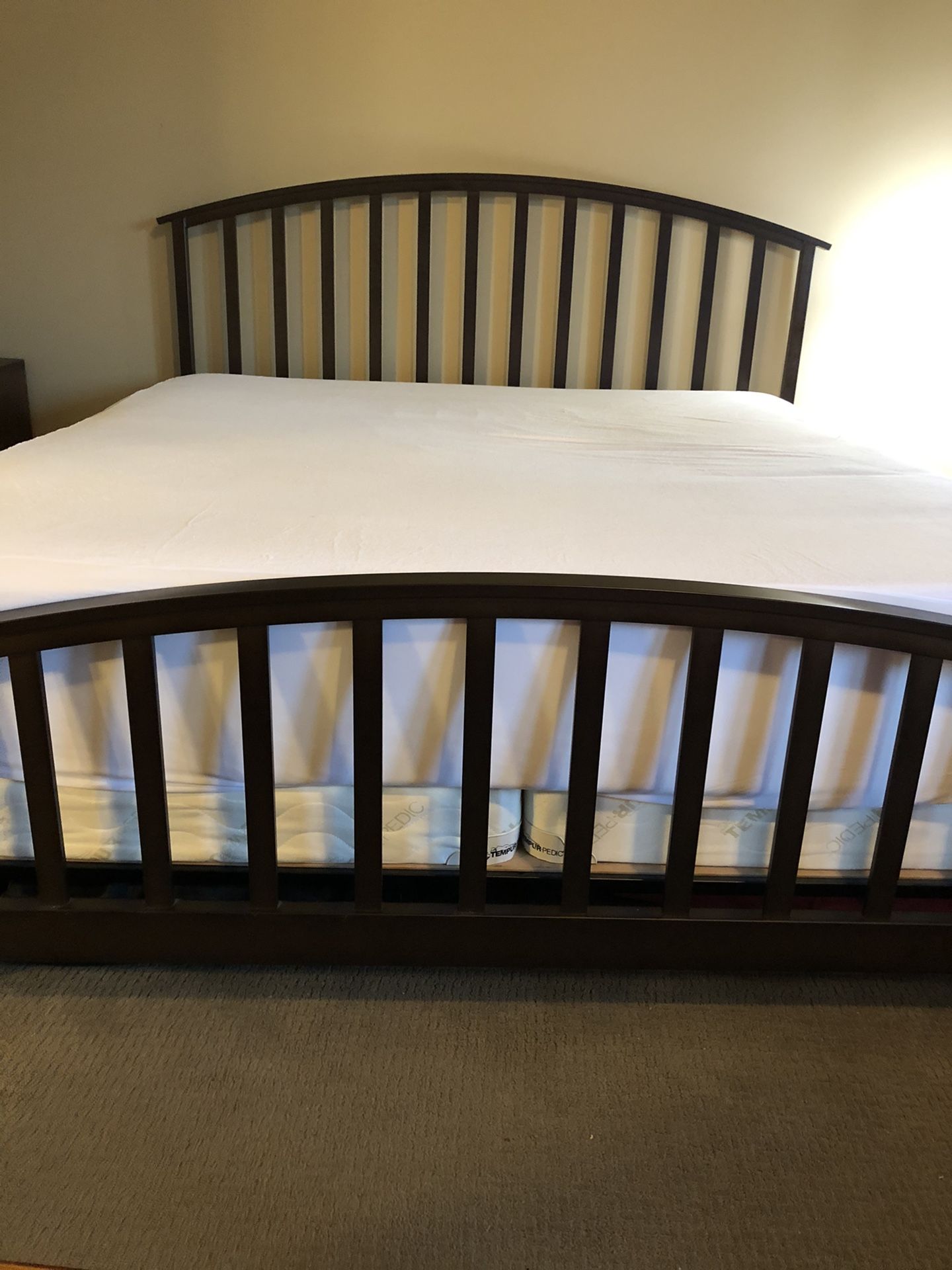 King size TempurPedic mattress & frame for Sale in Camas, WA OfferUp
