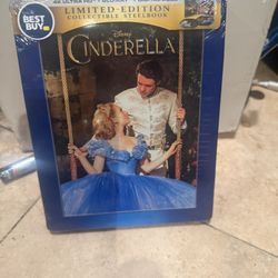 Cinderella 2019 [ Limited Edition STEELBOOK ] (4K Ultra HD + Blu-ray) NEW